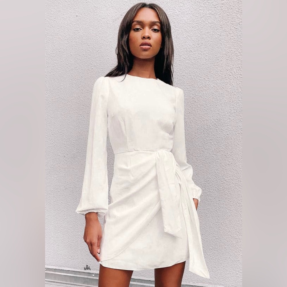 Lulus white party dress XL
